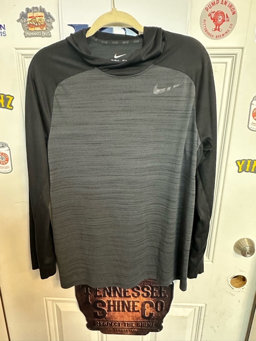 Nike Black & Gray Dri-FIT Athletic Hoodie